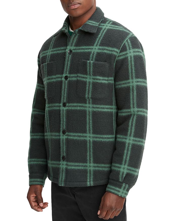 Vince Windowpane Shirt Jacket Bloomingdale's