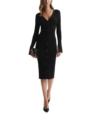 reiss sweater dress Model Measurements Reiss Knitted Roll Neck Midi