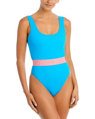 Versace One-piece Swimsuit In Mediterran