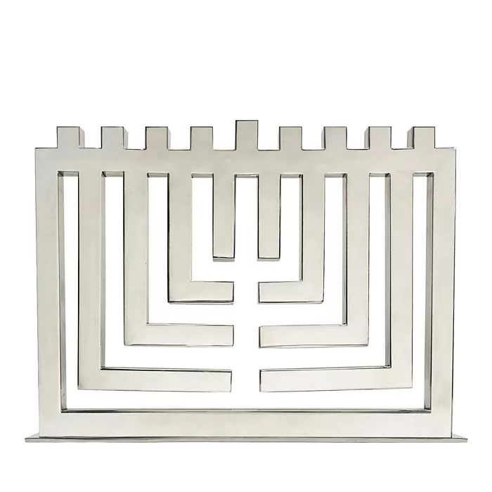 Rocco Argentieri Stainless Steel Menorah