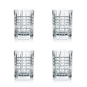 Nachtmann Square Whiskey Tumblers, Set Of 4 In Clear