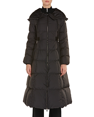 Shop Moncler Faucon Down Puffer Coat In Black