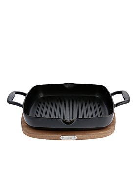 All-Clad - 11" Enameled Cast Iron Grill Pan & Trivet