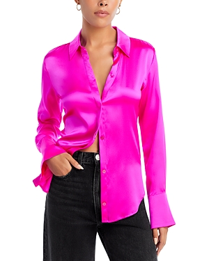 Generation Love Jay Blouse In Hot Pink