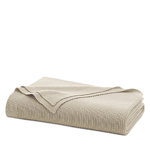 Boll & Branch Ribbed Knit Blanket, Full/queen In Oatmeal