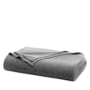 Boll & Branch Ribbed Knit Blanket, Full/queen In Stone