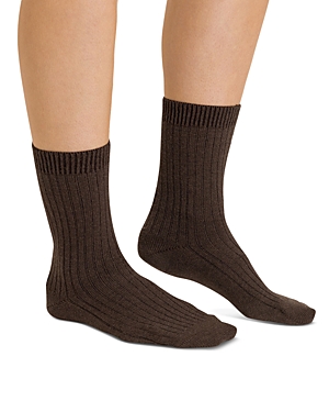 Hanro Unisex Socks In Mocha Stone