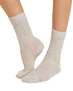 Shop Hanro Unisex Socks In Gray Melange