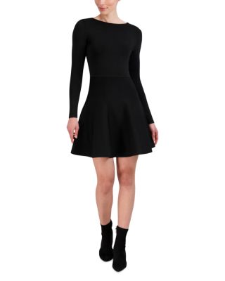 BCBGMAXAZRIA - Fit and Flare Sweater Dress