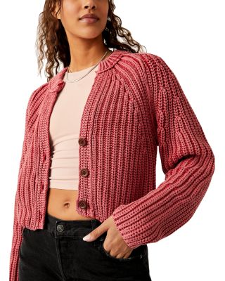 Free People Sweet Nothing Cotton Crop Cardigan Bloomingdale s