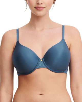 Chantelle Basic Invisible T-shirt Bra In Blue Petro
