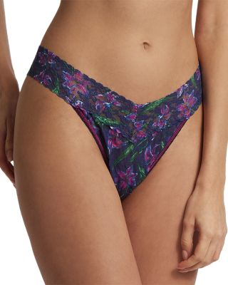 Hanky Panky Printed Signature Lace Original Rise Thong