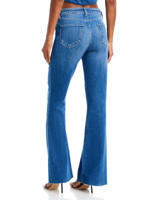 Sera Mid Rise Flared Jeans in Bordello