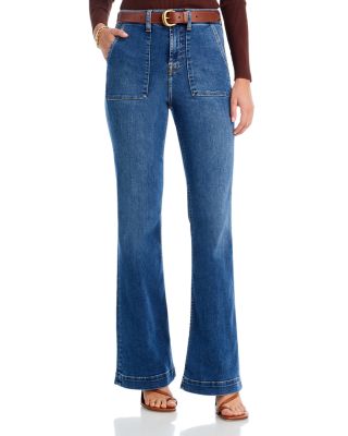 JEN 7 by 7 For All Mankind - Trouser High Rise Flare Jeans in Brynn
