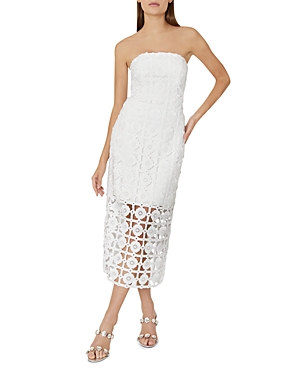 Shop Milly Kait Tile Lace Dress In White