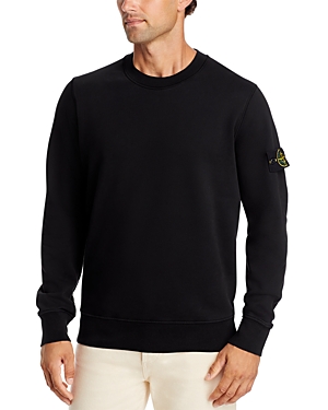 Shop Stone Island Crew Neck Sweater In Black