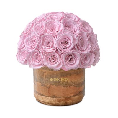 Rose Box NYC - Rustic Premium 50 Rose Half Ball Arrangement