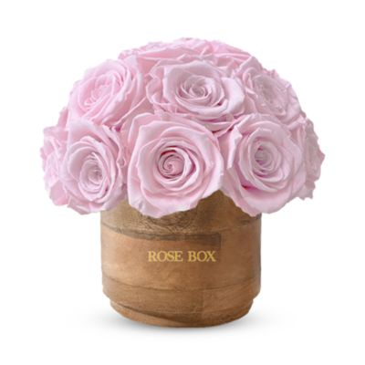 Rose Box Nyc Rustic Mini 25 Rose Half Ball Arrangement