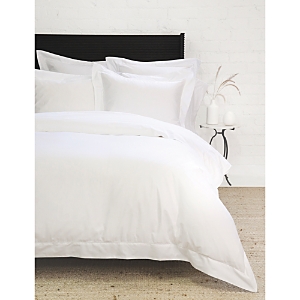 Shop Pom Pom At Home Classico Hemstitch Cotton Sateen Duvet Cover Set, Twin In White
