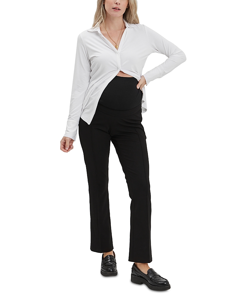 Nom Maternity London Pant 4 Way Stretch In Black