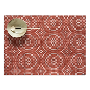 Chilewich Overshot Placemat In Paprika