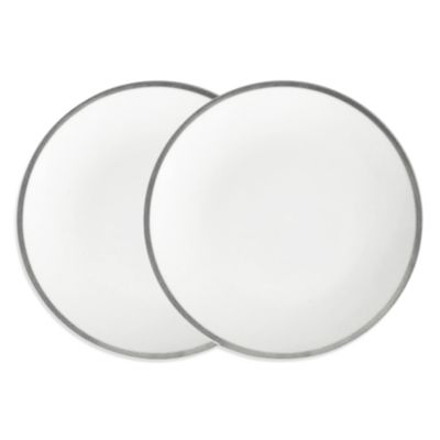 Platinum Edge Salad/Dessert Plate, Set of 2