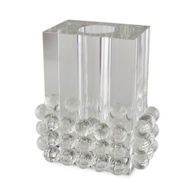 Crystal Glass Rectangle Balls Square Vase