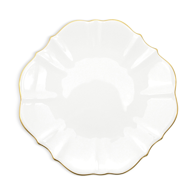 Prouna Twig New York Amelie Brushed Gold 7 Bread Canape Plate In Gold