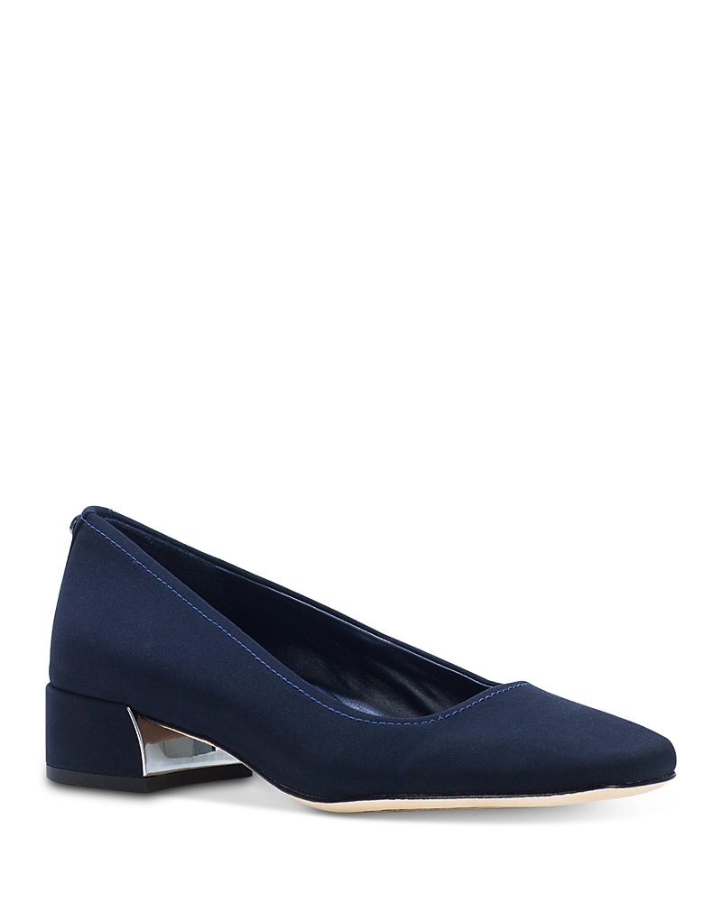 DONALD PLINER WOMEN'S SQUARE TOE BLOCK HEEL PUMPS