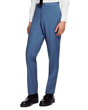 Sandro Formal Bleu Classic Fit Suit Pants
