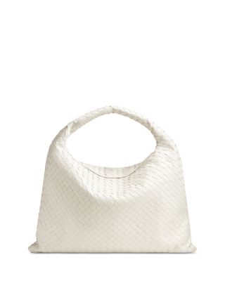 Large Hop Intrecciato Leather Shoulder Bag