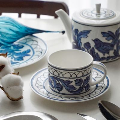 H. Blue Bird Cup and Saucer