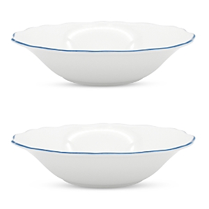 Prouna Amelie 9 Soup Pasta Bowl, Set Of 2 In Blue/white