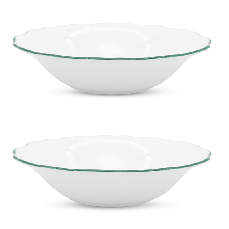Twig New York Amelie 9 Soup Pasta Bowl, Set Of 2 In Green
