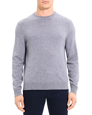Shop Theory Hilles Cashmere Crewneck Sweater In Derby Heather