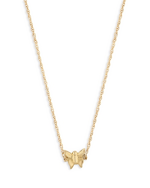 Bloomingdale's Children's Butterfly Pendant Necklace In 14k Yellow Gold