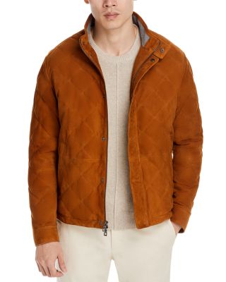 Peter Millar Norfolk Suede Quilted Bomber Jacket Bloomingdale s