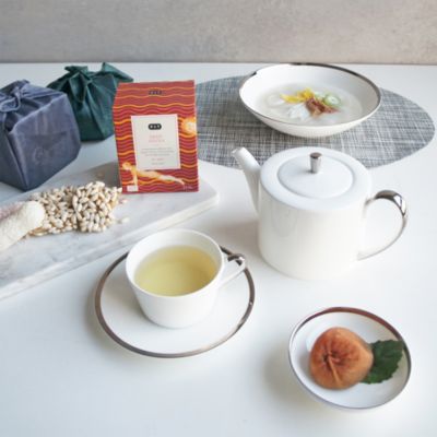 Platinum Edge Lidded Teapot