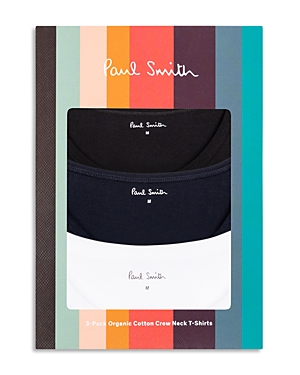 Paul Smith Cotton Crewneck Tees, Pack Of 3 In Mixed Plate