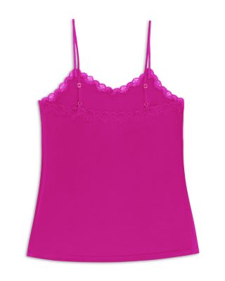Lace Trim Silk Camisole