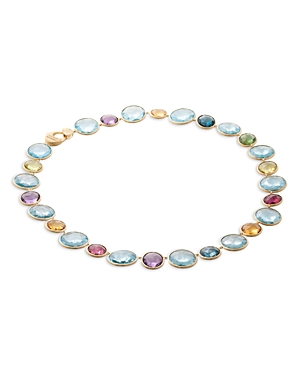 Marco Bicego 18k Yellow Gold Jaipur Color Multi Gemstone Collar Necklace, 18.5"