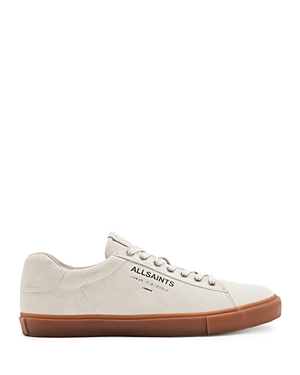 Shop Allsaints Men's Underground Lace Up Low Top Sneakers In Off White