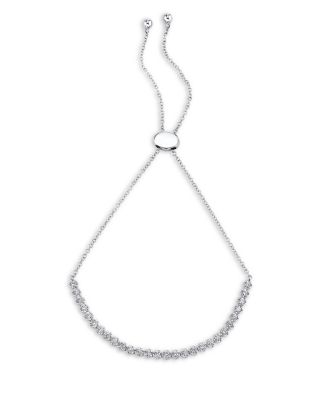 Moon & Meadow - 14K White Gold Diamond Bolo Bracelet