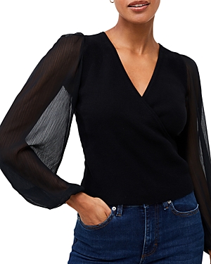 Shop French Connection Mozart Melody Top In Blackout