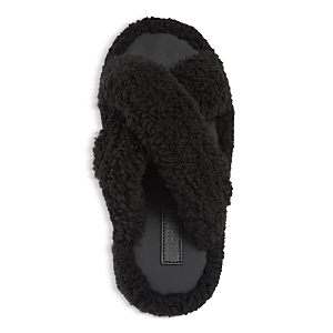 Apparis Biba Luxe Teddie Slippers In Noir