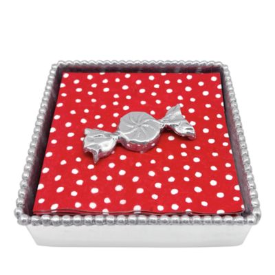 Mariposa Beaded Napkin Box