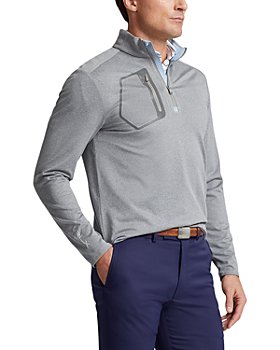 Polo Ralph Lauren - Stretch Jersey Quarter Zip Mock Neck Golf Sweatshirt 