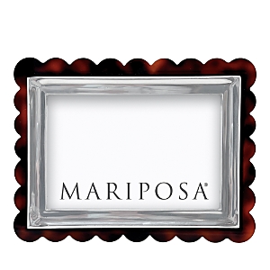 Shop Mariposa Signature Tortoise Scalloped Frame, 4 X 6 In Brown