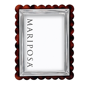 Mariposa Tortoise Scallop Signature Frame, 5 X 7 In Brown