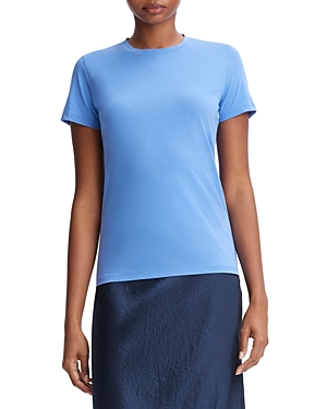 Vince Item O-neck Short-sleeved T-shirt In Wave Quart